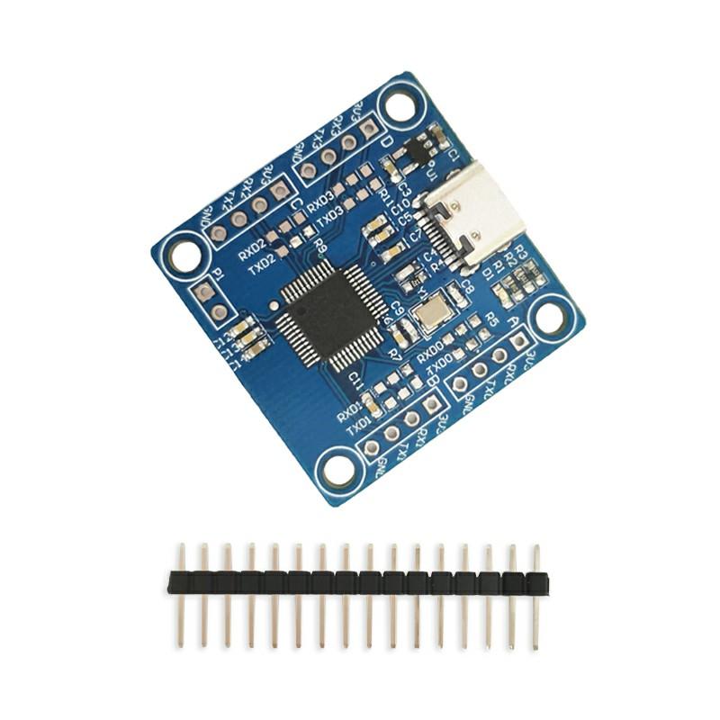 CH9344 USB to 4-Channel TTL 4-Channel USB to Serial Downloader UART Transceiver