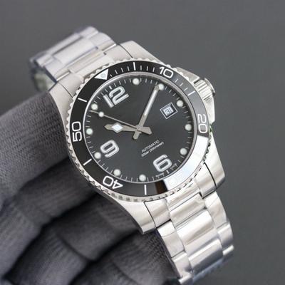 Comcast Men'S Automatic Mechanical Watch Diving Steel Strap Luminous Waterproof Business Sports Stainless Steel Strap Calendar