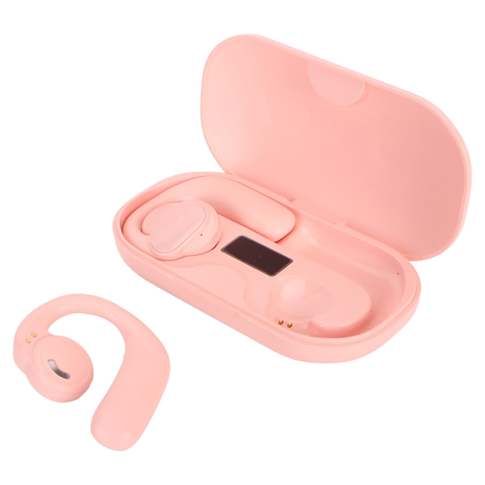 

Открытые наушники-вкладыши Bluetooth 5.3 Беспроводные наушники Шумоподавление 48 часов воспроизведения Наушники для розовый