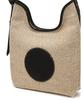 Athe Vanessabruno [Ecole] Black Beige Ecole Raffia Shoulder Bag Aaba6E821Bk