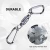 Magnet Buckle Fly Fishing Magnetic Net Release Clip Hanging Holder Lanyard Clip(Double, Silver)