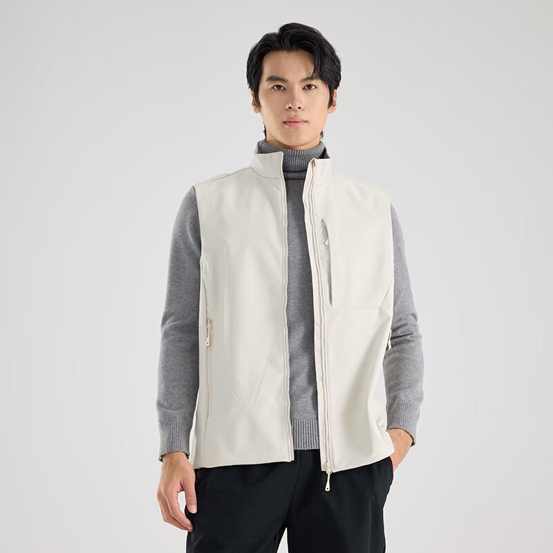 Firstview Men's Outdoor Warm Soft Shell Stand Collar Vest