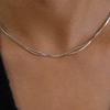 SEWNSWEN DOUBLE SNAKE CHAIN NECKLACE