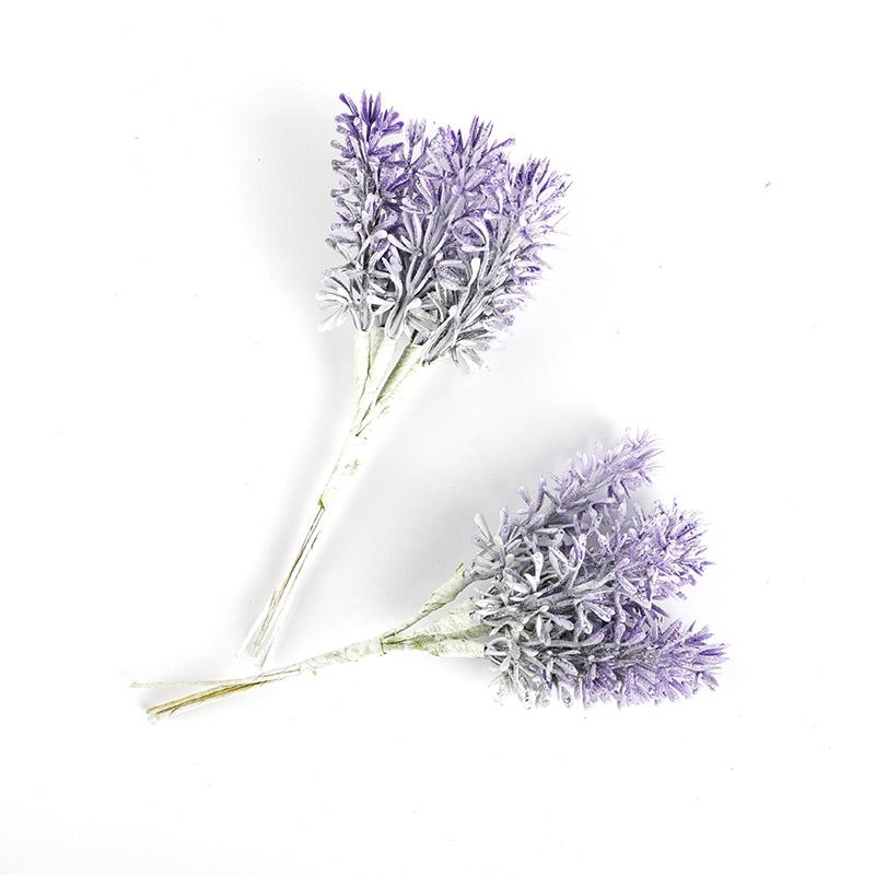 Purple Artificial Flowers Christmas for Home Decoration Bridal Accessories Clearance Vase Diy Gifts Fillers Silk Lavender Plants