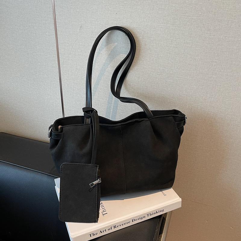 Women's Retro Matte Deerskin Tote - Large Capacity Versatile Shoulder Bag