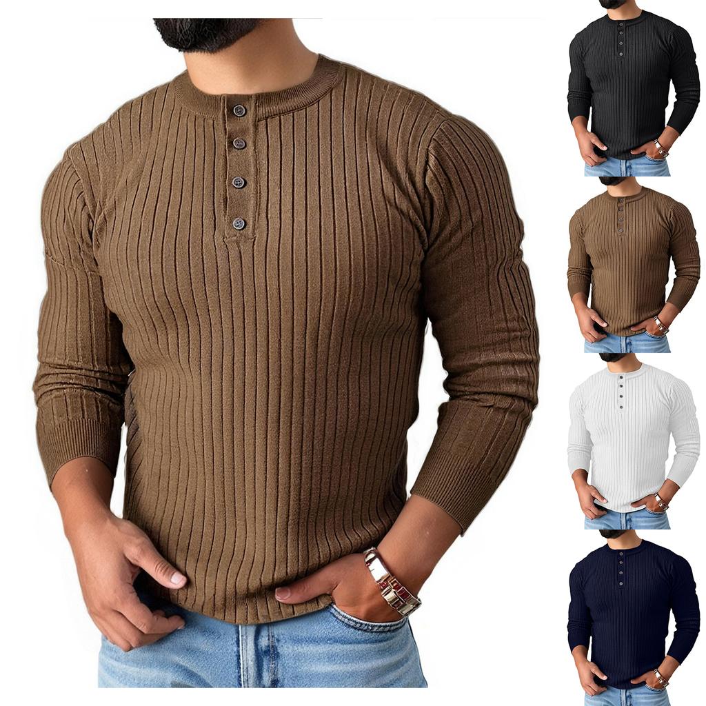 Herre Business Langermet Pullover Strikket Genser Genser