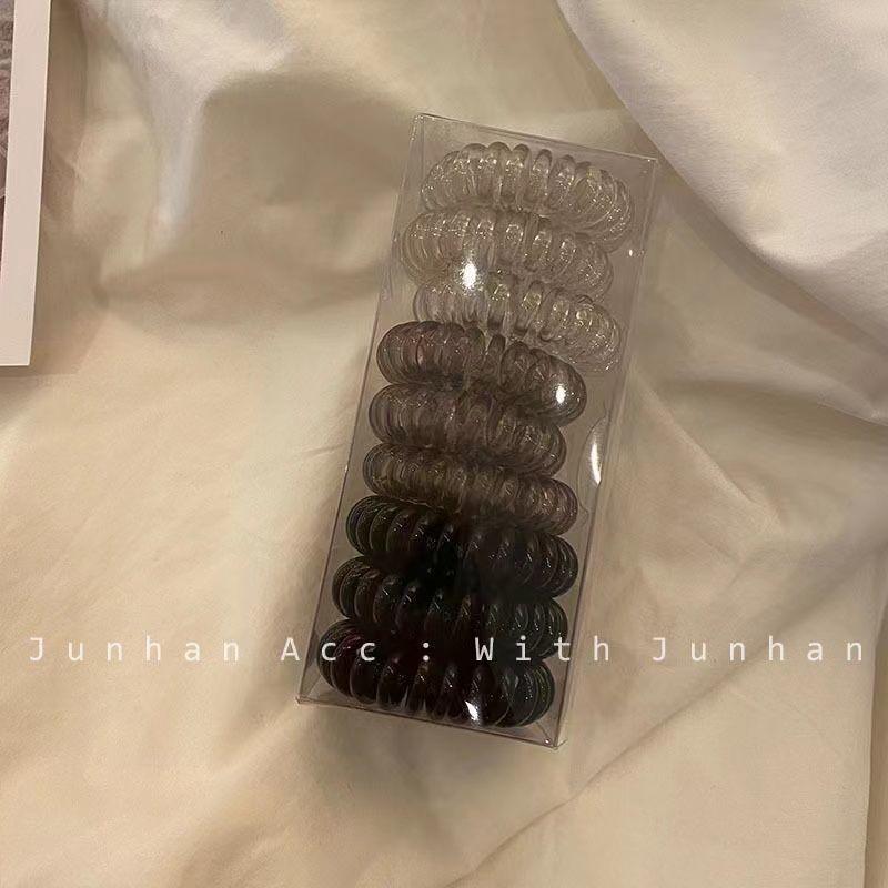 9 cepli telefon hattı, saç tokası degradesi, kız gibi kalpli kravatlı saç, yeni ip ve deri bantlı saç aksesuarları