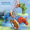 ABS Fan Dinosaur Bubble Machine Bubble Dinosaur Outdoor Toys Handheld Electric Dinosaur Bubble Machine Bubbles in Bubble