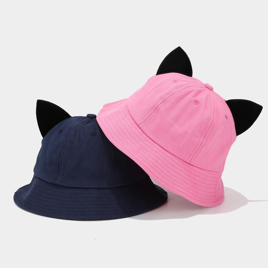 Cartoon Little Devil Ears Cap With Sun Protection For Kids Summer Fashion