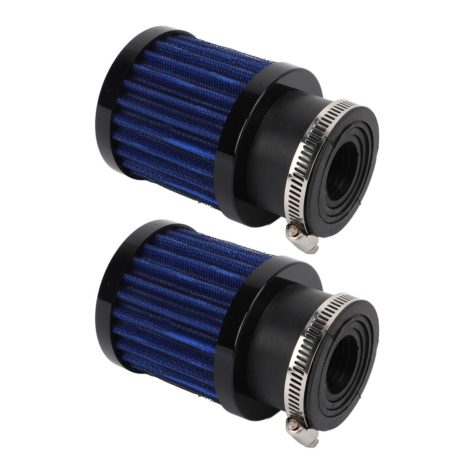 

2pcs Air Filter 28‑48mm High Filtration Efficiency Universal for 50cc 70cc 90cc 125cc Moped Scooter ATV Dirt Bike Black Black and Blue