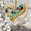 Heart Shaped Sea Ornament, Friendship Hearts Ornament, Friendship Keepsake For Christmas Tree & Ocean Themed Decor