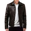 European and American men's PU leather jacket new locomotive leather jacket lapel jacket jacket