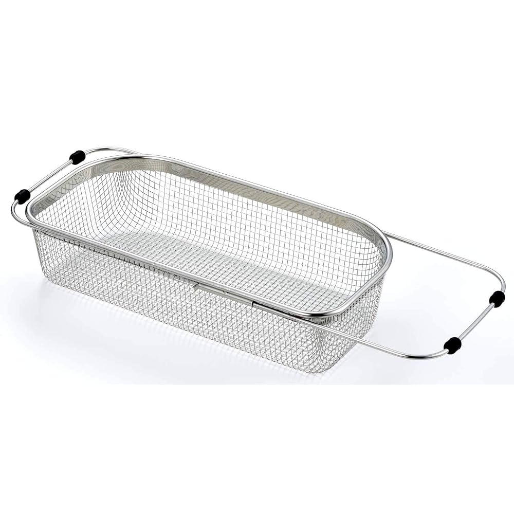 Nagao Tsubame-Sanjo Sink Drainer Rack, Extendable, 425-545cm, Deep Type, 18-8 Stainless Steel, Made