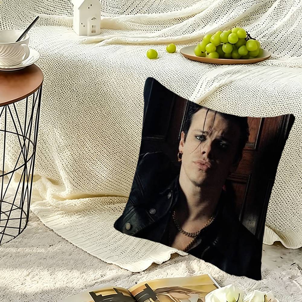 Y-YUNGBLUD Dom Harrison Alt Punk Pillow Case Sofa Living Room for Bedroom Headboard Backrest Cushion Square Nap Time