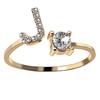 Finr Rings Simpli Letters Rings Fash Jewelry Rings-J-Gold