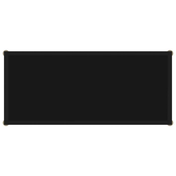 VidaXL Table console Noir 80x35x75 cm Verre trempé 322832
