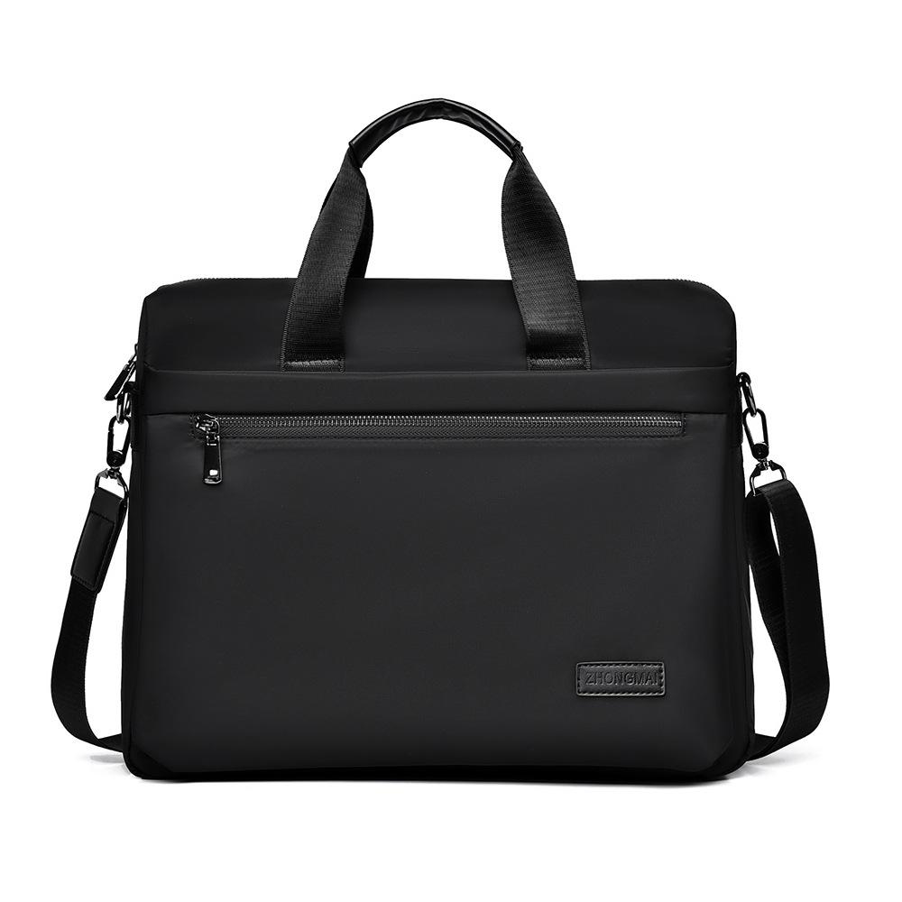 Men s XL Capacity Waterproof Oxford Crossbody Briefcase – Multifunctional Travel & Business Bag 3788 чёрный