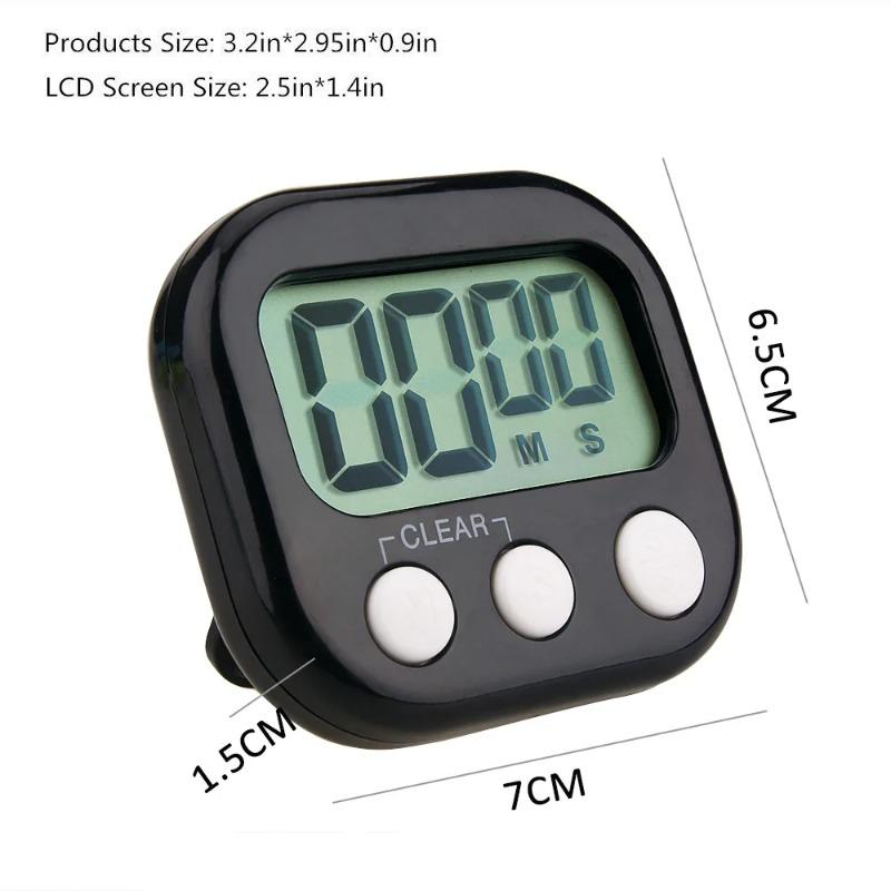 LED Counter Display Alarm Clock Electronic Countdown Sports Magnetic Digital Timer Kitchen Cooking Shower Study Stopwatch3