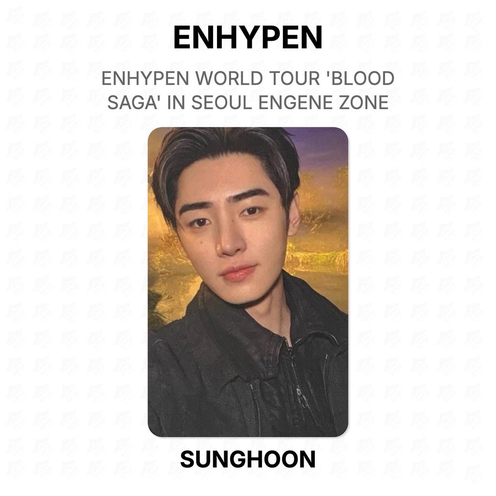 ENHYPEN TOUR MONDIALE 'SAGA DI SANGUE' A SEOUL ZONA ENGENE Fotocard Ufficiale