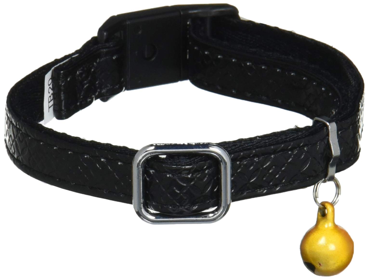 

Petio Collar Cat Collar Monogram Leather Collar Black for Cats