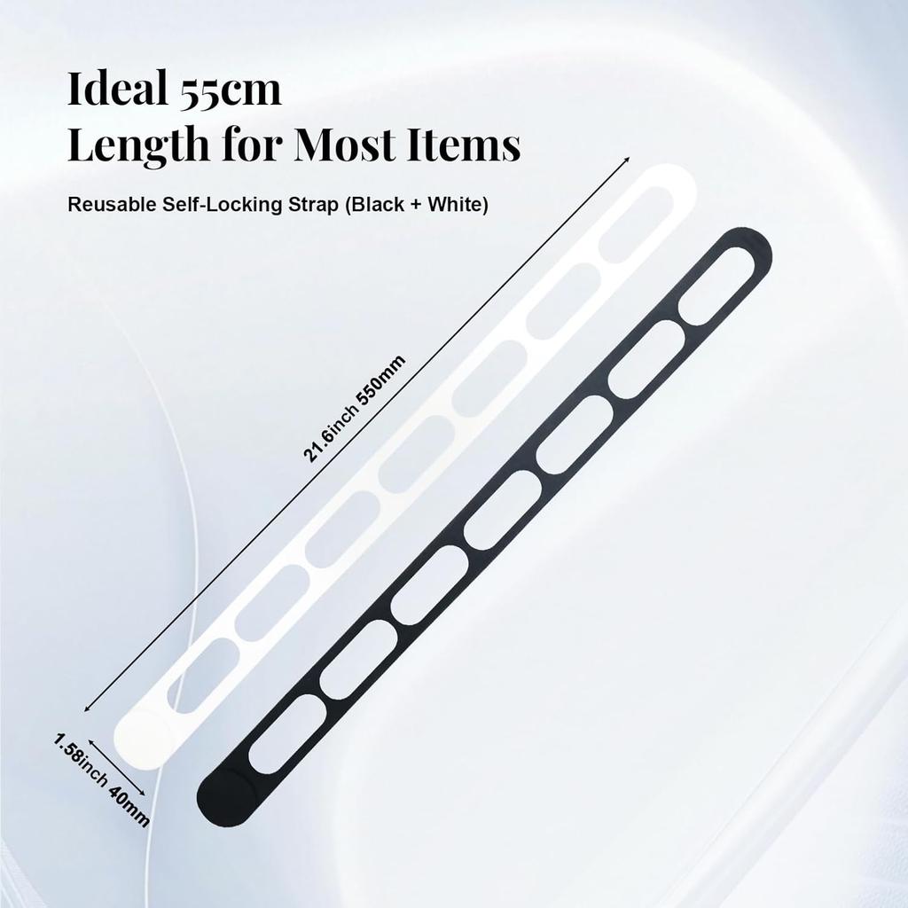 Universal Silicone Latch Strap 2-Pack, Self-Locking Lid Holder for Slow Cookers and Pots, Spill-Resistant Travel Accessory, Yoga Mat Strap and Cord