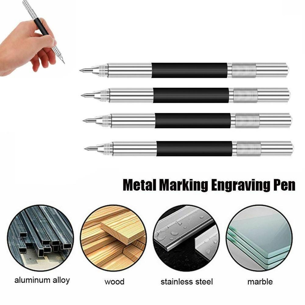 Double Ended Tungsten Carbide Scribing Pen Tip Steel Scriber Scribe Marker Metal