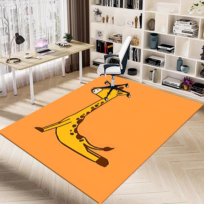 1PC giraffe spots Anti-slip carpet, suitable for Office, bedroomand playrooms. It can also be used as a sofa footrest cover-R107