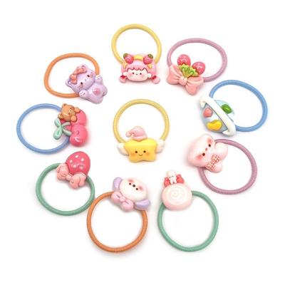 Hair Accessory Mini Ribbon Rabbit Strawberry Icon Hair Tie 10P Set
