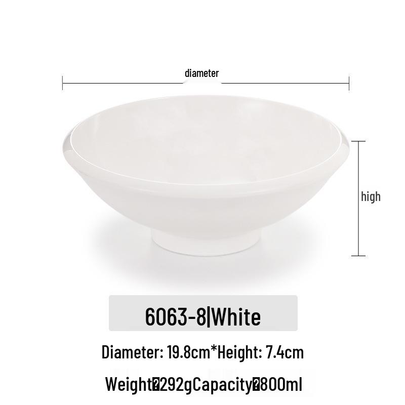 Melamine Noodle Bowl for Noodle Restaurants: Ideal for Luosifen, Malatang, Rice Noodles, and Chongqing Xiaomian