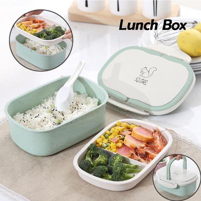 Lunchbox Tragbarer Picknick-Weizenstroh-Mikrowellen-Bento-Lebensmittel-Snack-Obst-Aufbewahrungsbehälter