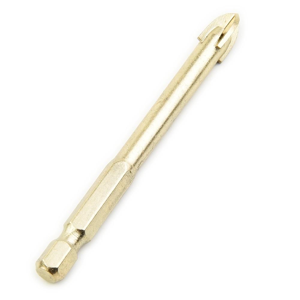10X 8/10/12mmTitanium Ceramic Tile Marble Glass Drill Bits Spear Head Hex Shank