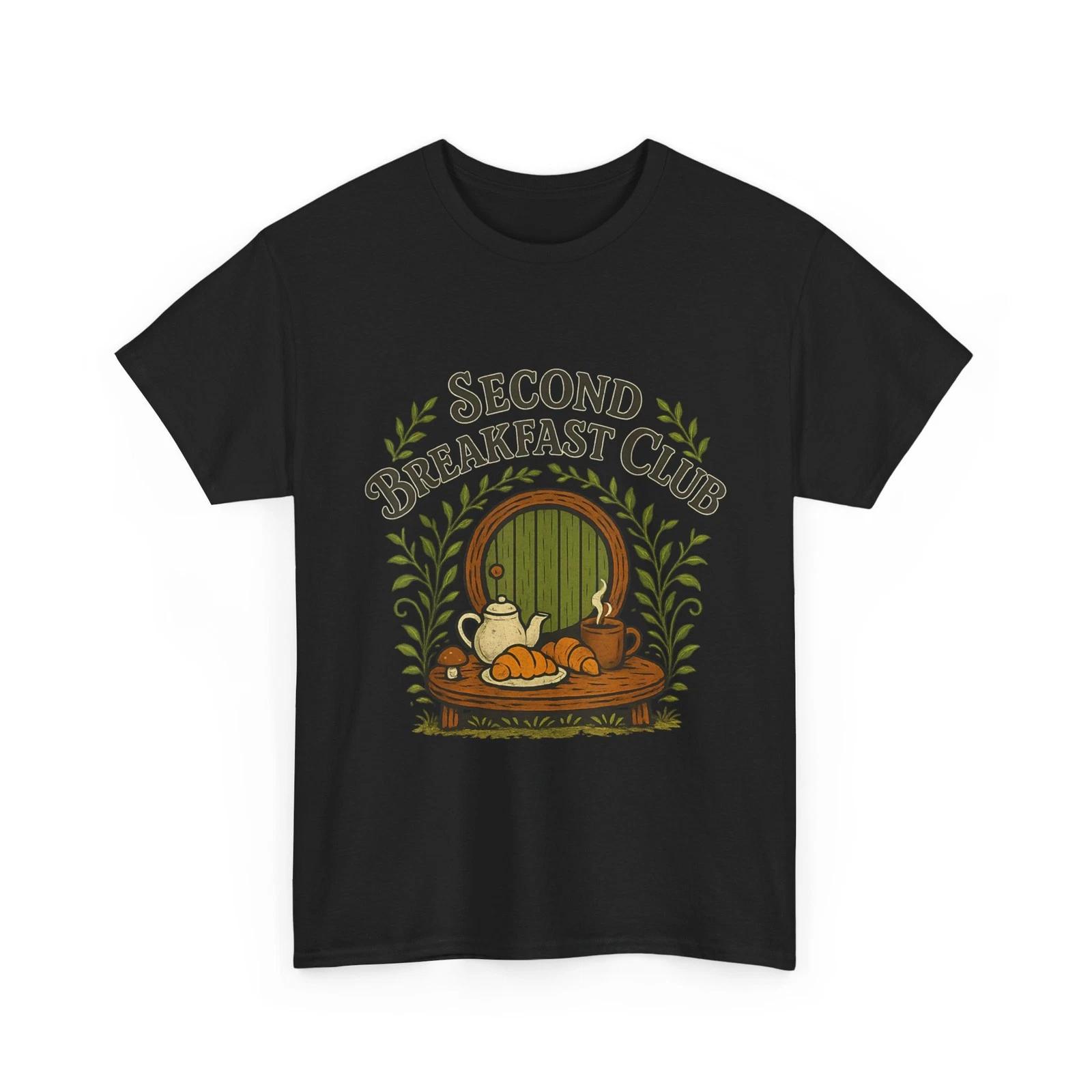 

Second Breakfast Club Shirt, Cottagecore Brunch Bakery Lovers Women Men Shirt L