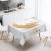 Eid Home Decoration Tablecloth Ramadan Arabic Calligraphy Muslim Decorative Tablecloth Waterproof and Stain-proof
