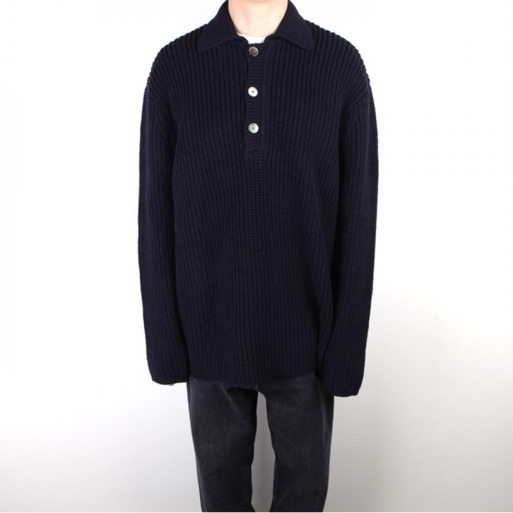 

23SS Our Legacy Knit Big Pique Navy M2233BEN