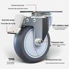 Yuxiang Heavy-Duty 304 Stainless Steel Rubber Caster Wheels Set