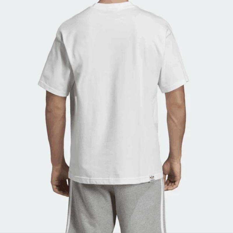 Adidas Originals Pride Tee With Rainbow Trefoil Logo Short Sleeve Men Tops White FI0882