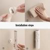 3/6pcs No Drill Magnetic Remote Holder - Wall Mount for TV/AC/DVD Remotes White Space-Saving Design Cup Holders 5