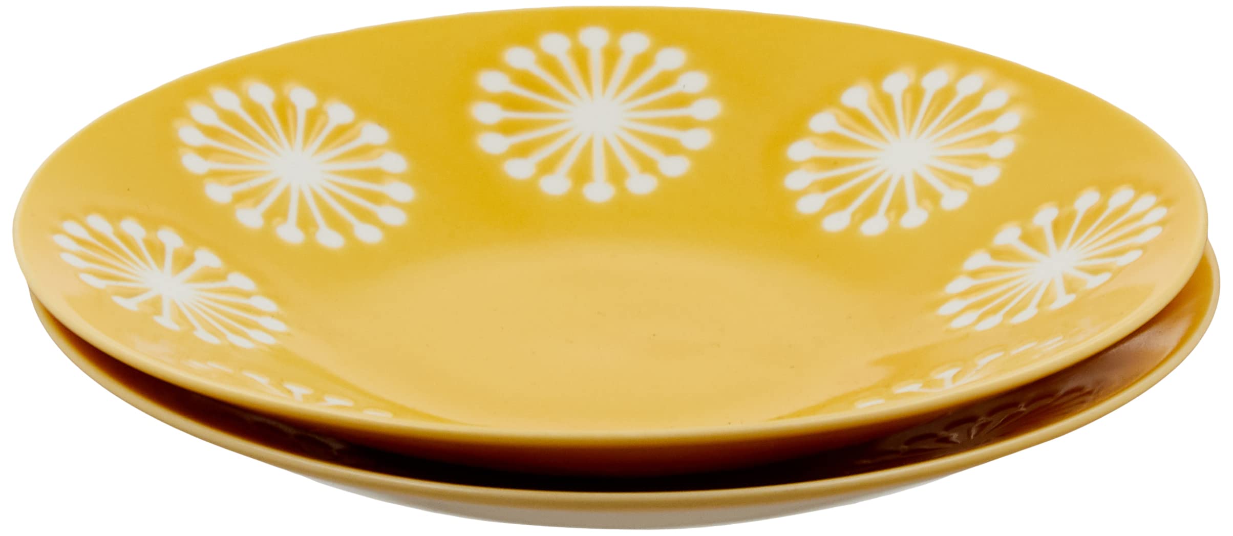 

Minoru Pottery Mino Ware Moco 145 Plate Yellow Set of 2 x 14.7 H2.5cm