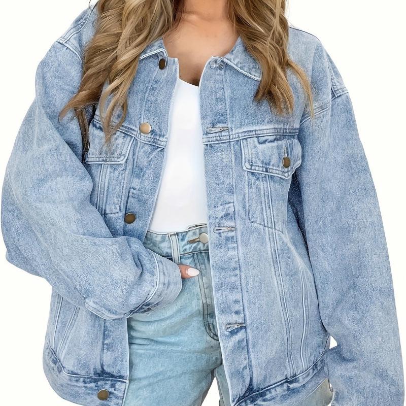 

2026 European-American Boyfriend Style Denim Truck Driver Jacket S