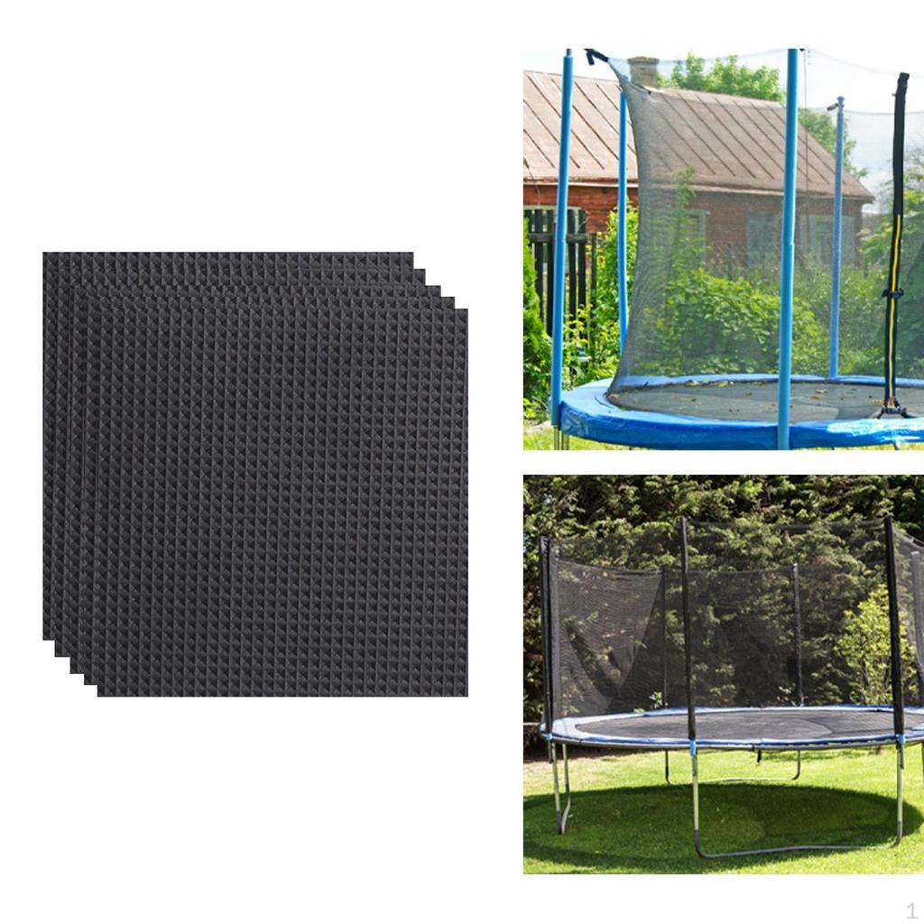 Toppa di Riparazione per Trampolino, 10x10 cm Strumento Angoli Arrotondati Buco per Materassino Resistente