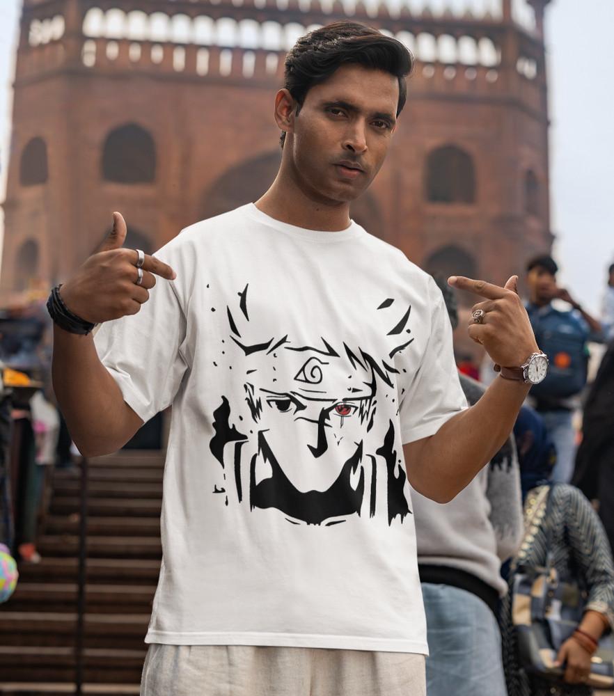 

Naruto Shirt Sharingan Kakashi Hatake Akatsuki Anime Herren Baumwolle 2XL