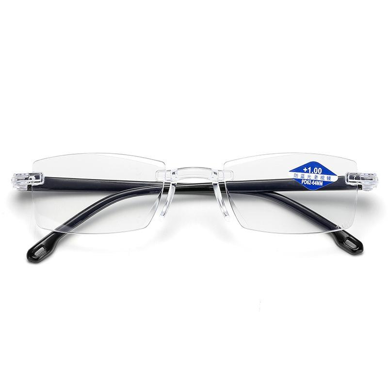 

Очки для чтения Anti-Blue Очки для чтения без оправы Cut Edge Running Jianghu Street Stall Очки для чтения Источник presbyopia 250 degrees