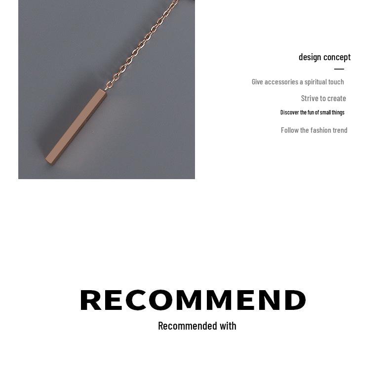 Korean 18K Gold Plated Titanium Love Pendant Necklace for Women - P025