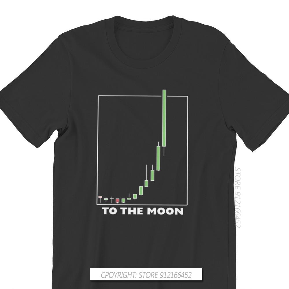 To The Moon Classic Wallstreetbets Stock Option Trading T Shirt Classic Graphic Big Size TShirt Big Sales Men