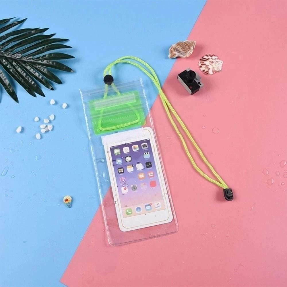 

PVC Mobile Phone Waterproof Bag Case Cover Mobile Phone Pouch Thailand Water Splashing Festival зелений