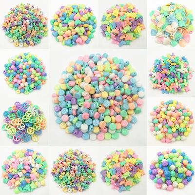 Female Children Diverse Fashion Mixed Color Acrylic Loose Beads for DIY Bracelet Necklace Making