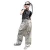 Girls' 2024 Summer Hip-Hop Graffiti All-Match Long Pants