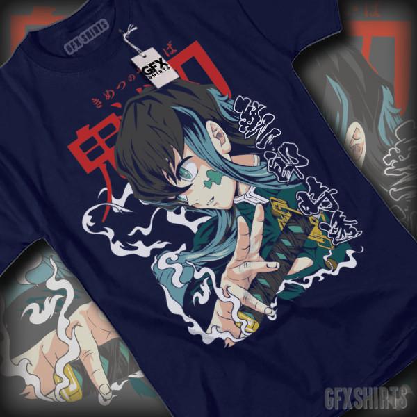 

Demon Slayer Muichiro Tokito Anime Manga Nezuko Inosuke Kimetsu no Yaiba T-Shirt 2XL