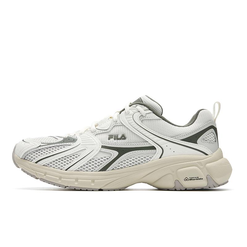 FILA ORIGINALE Chunky Sneakers Men s Low top Tofu White/Dark Lichen Green F12M622136FTD 40