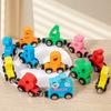 Magnetic Number Small Train Children Alphanumeric Addition And Subtraction Cognitive Early Education Puzzle Wooden Building Block Toy